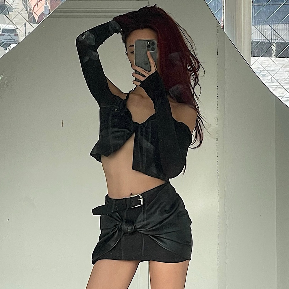 Leather Two Piece Set
